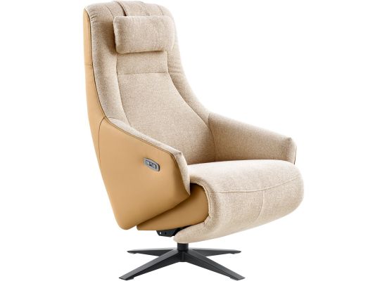 Relaxfauteuil Marlia zandbeige bruin