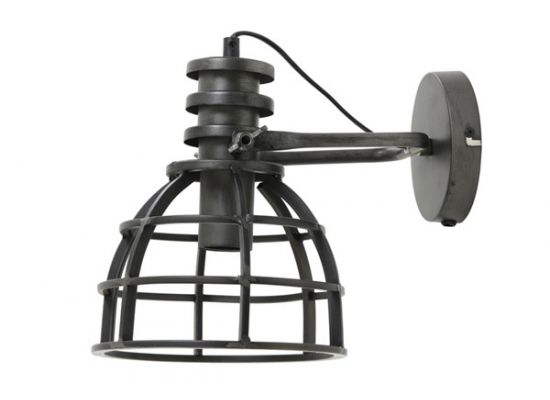 Wandlamp Apiro antiek zwart