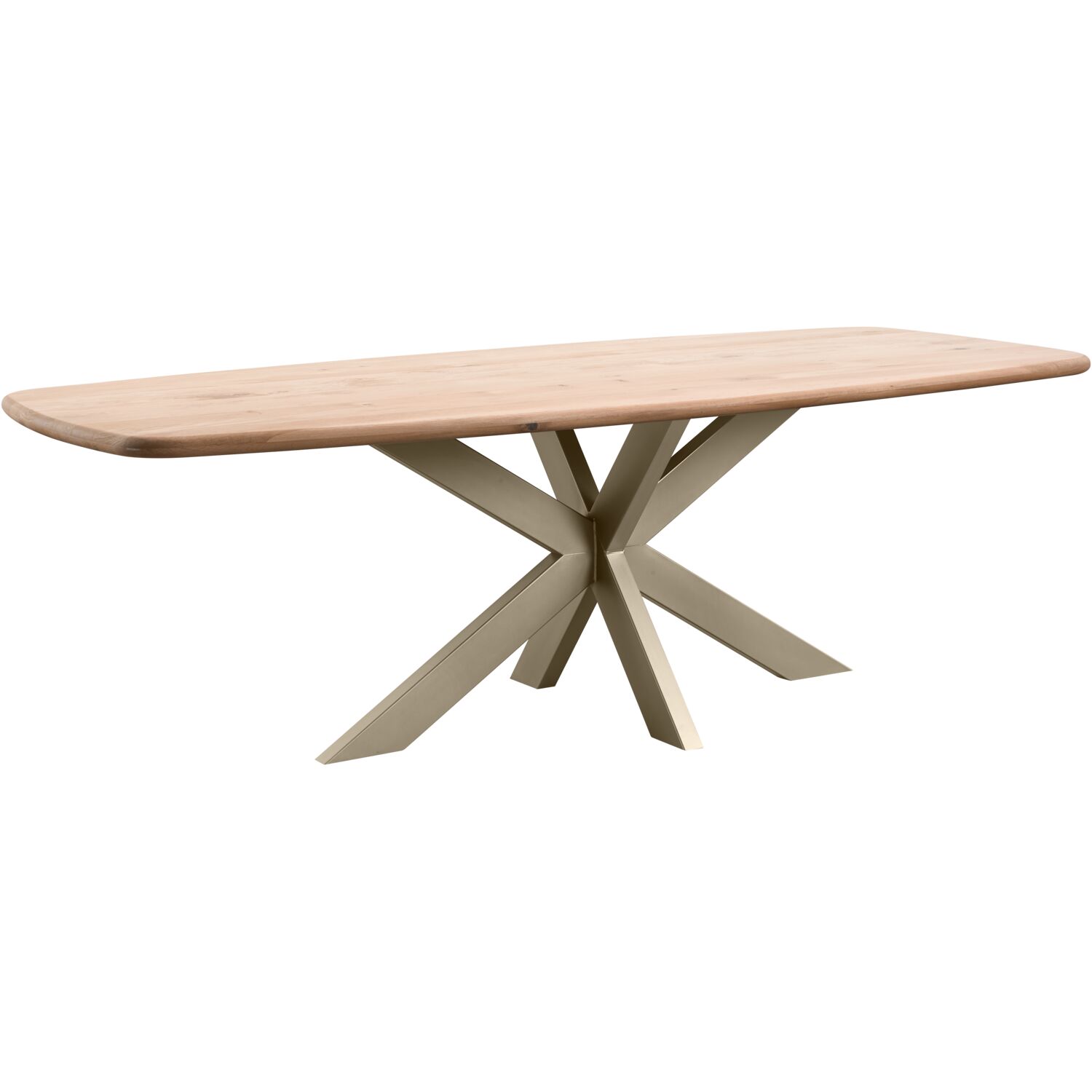 Eettafel Taranto Deens ovaal naturel 240x110cm