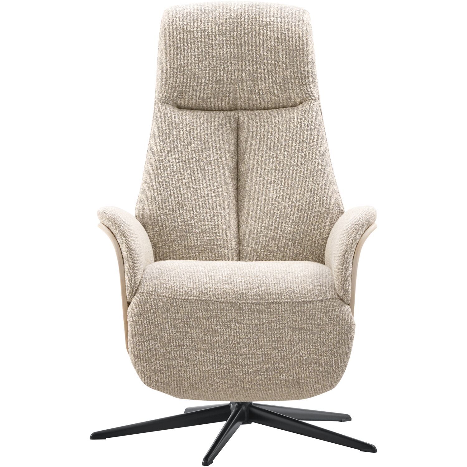 Relaxfauteuil Serio beige licht hout premium comfort