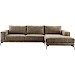 Hoekbank rechts Andelo bruin premium comfort