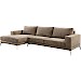 Hoekbank links Andelo bruin premium comfort