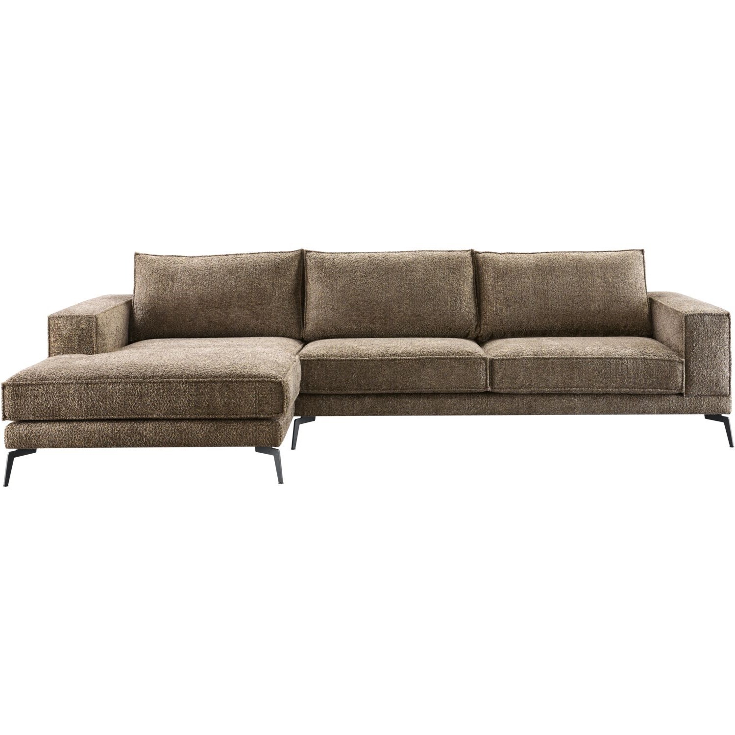 Hoekbank links Andelo bruin premium comfort