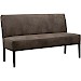 Eetkamerbank Avanza 150 cm microleder donkergrijs