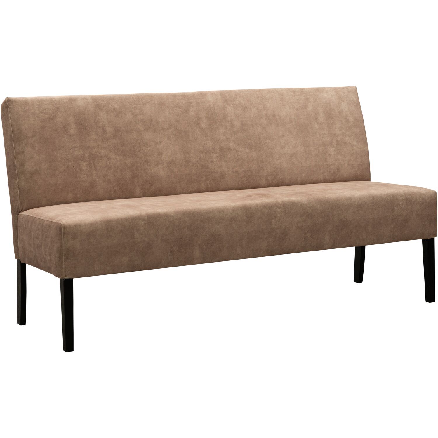 Eetkamerbank Avanza 170 cm velvet lichtbruin