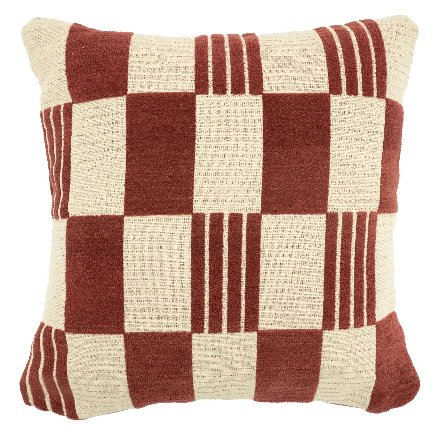 Sierkussen Twist bordeaux rood
