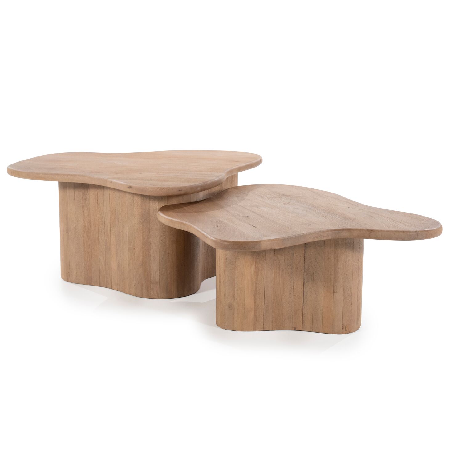 Salontafelset Fall mangohout naturel