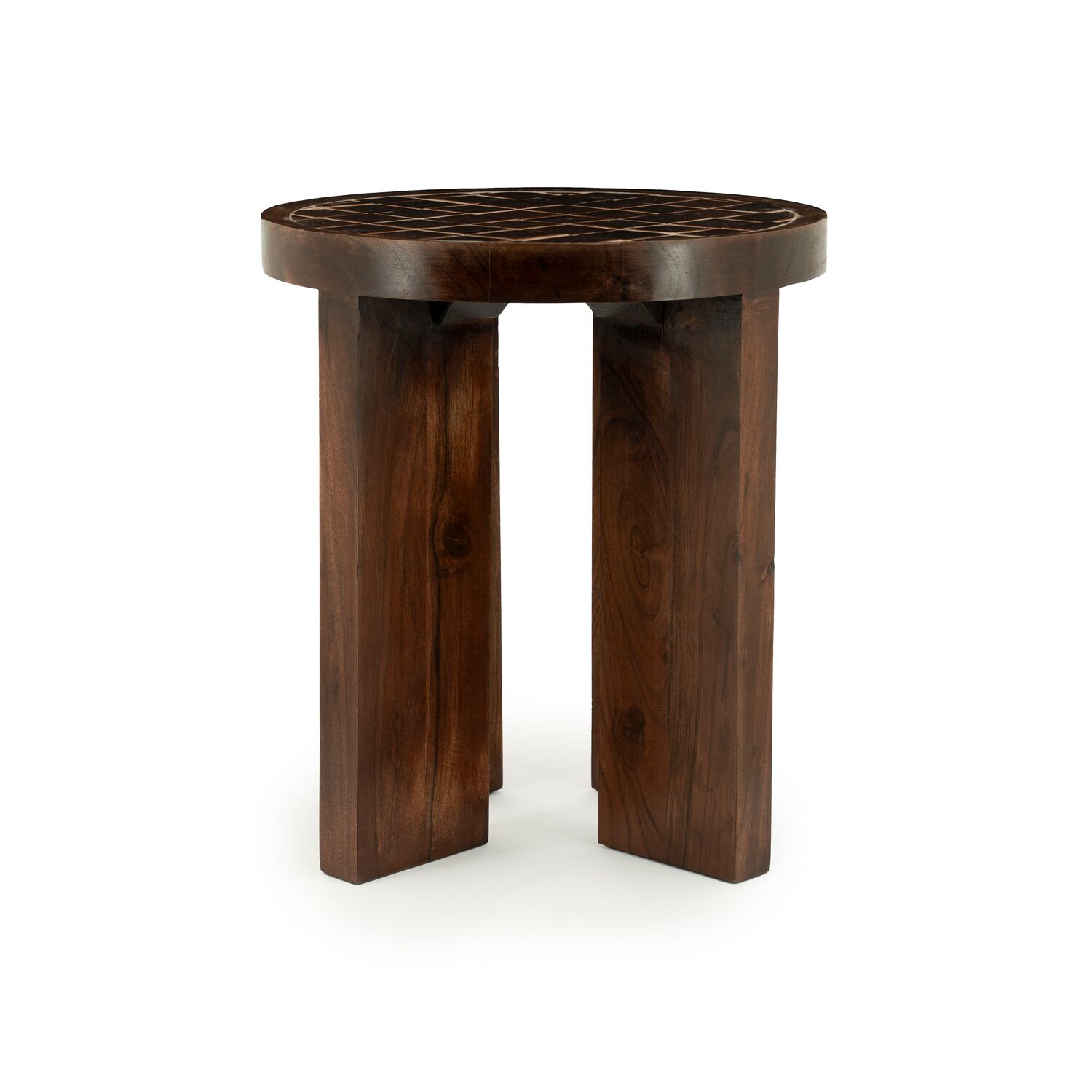 Bijzettafel TiledUp bruin