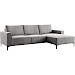 Hoekbank rechts Fabria grijs basic comfort