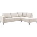 Hoekbank rechts Fabria beige basic comfort