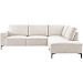 Hoekbank rechts Fabria beige basic comfort