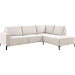 Hoekbank rechts Fabria beige basic comfort