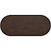 Eettafel Taranto plat ovaal donkerbruin 240x100cm