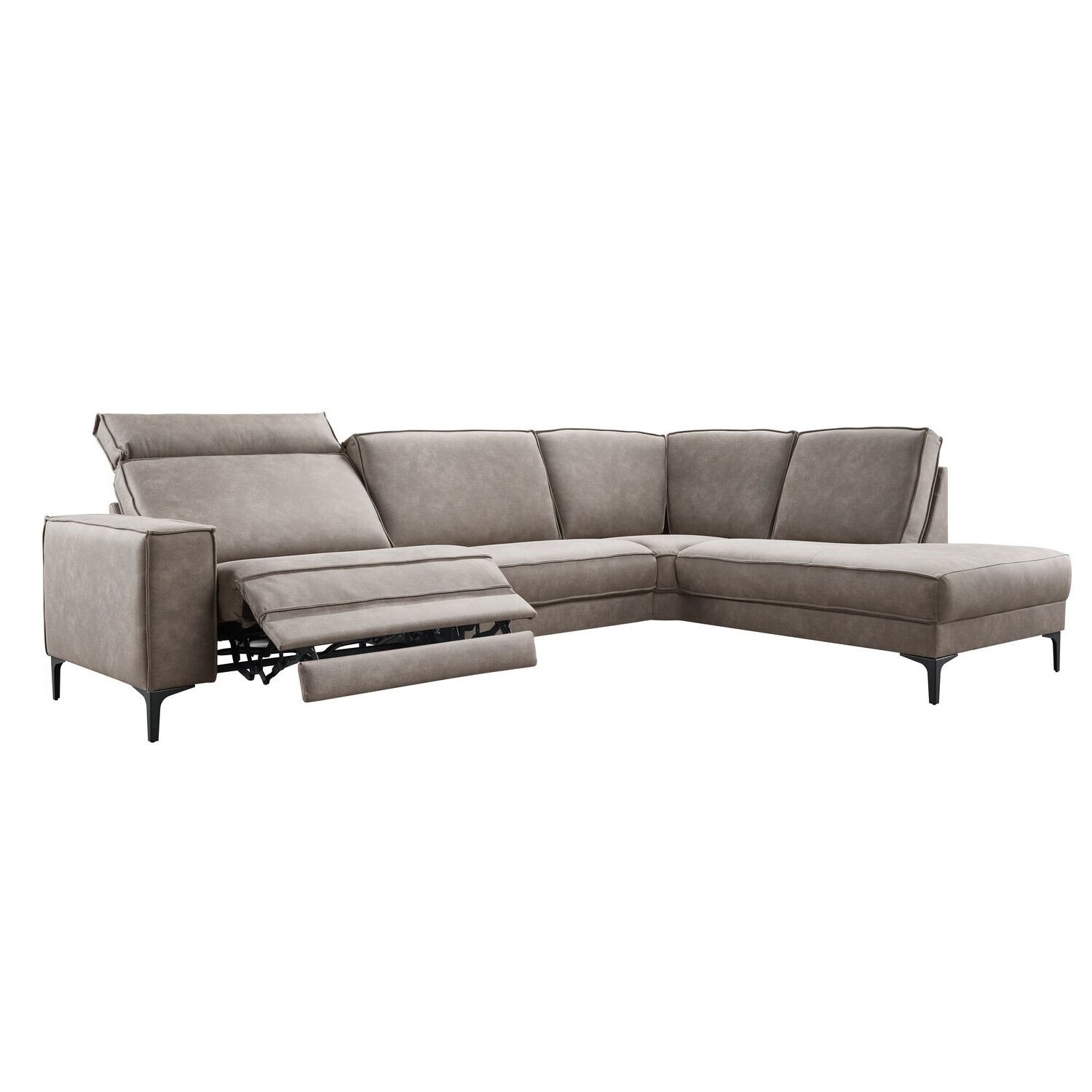 Hoekbank rechts Barrio bruin relaxfunctie excellent comfort