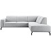 Hoekbank rechts Bellanti lichtgrijs basic comfort