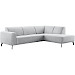 Hoekbank rechts Bellanti lichtgrijs premium comfort