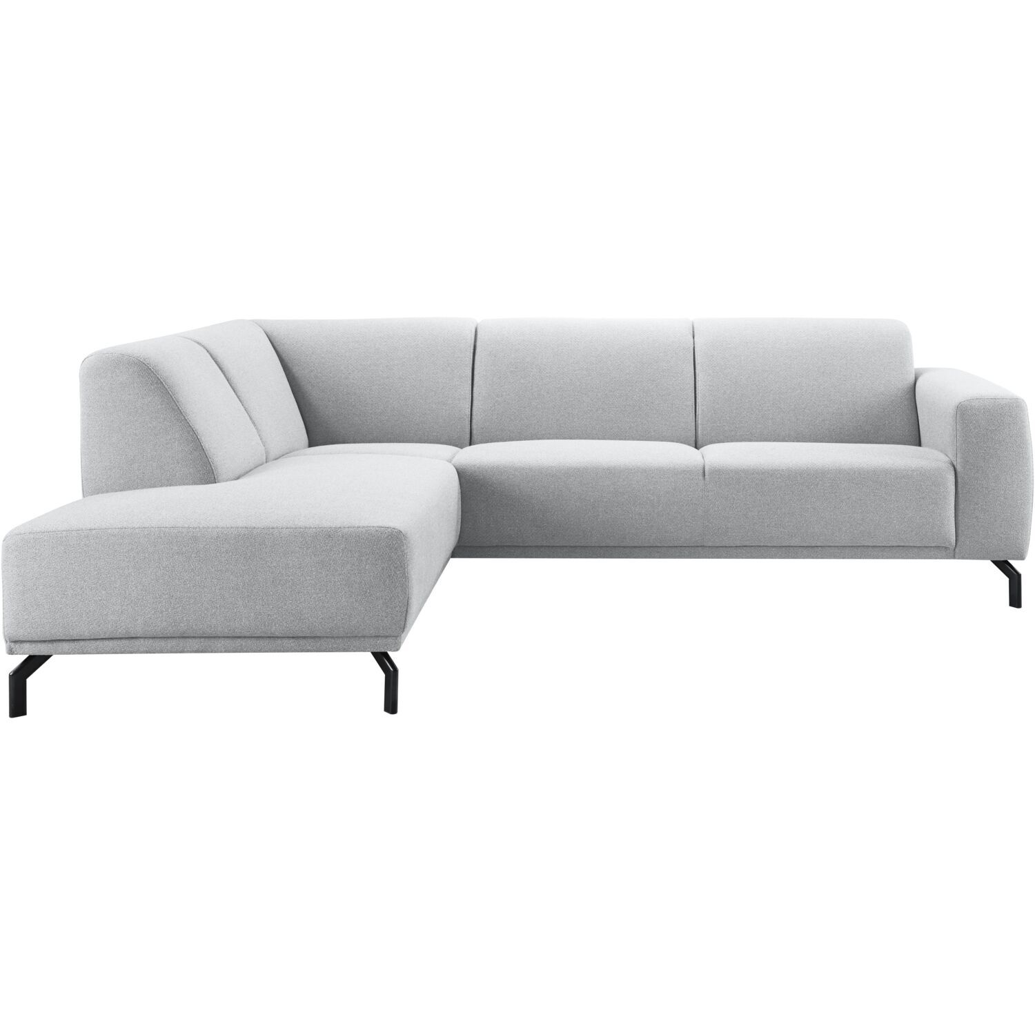 Hoekbank links Bellanti lichtgrijs premium comfort