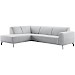 Hoekbank links Bellanti lichtgrijs basic comfort