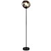 Vloerlamp Macato zwart smoke glas 1-lichts