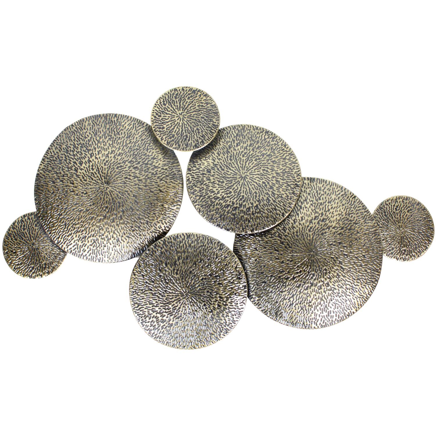 Wanddecoratie Positano metaal antiek goud