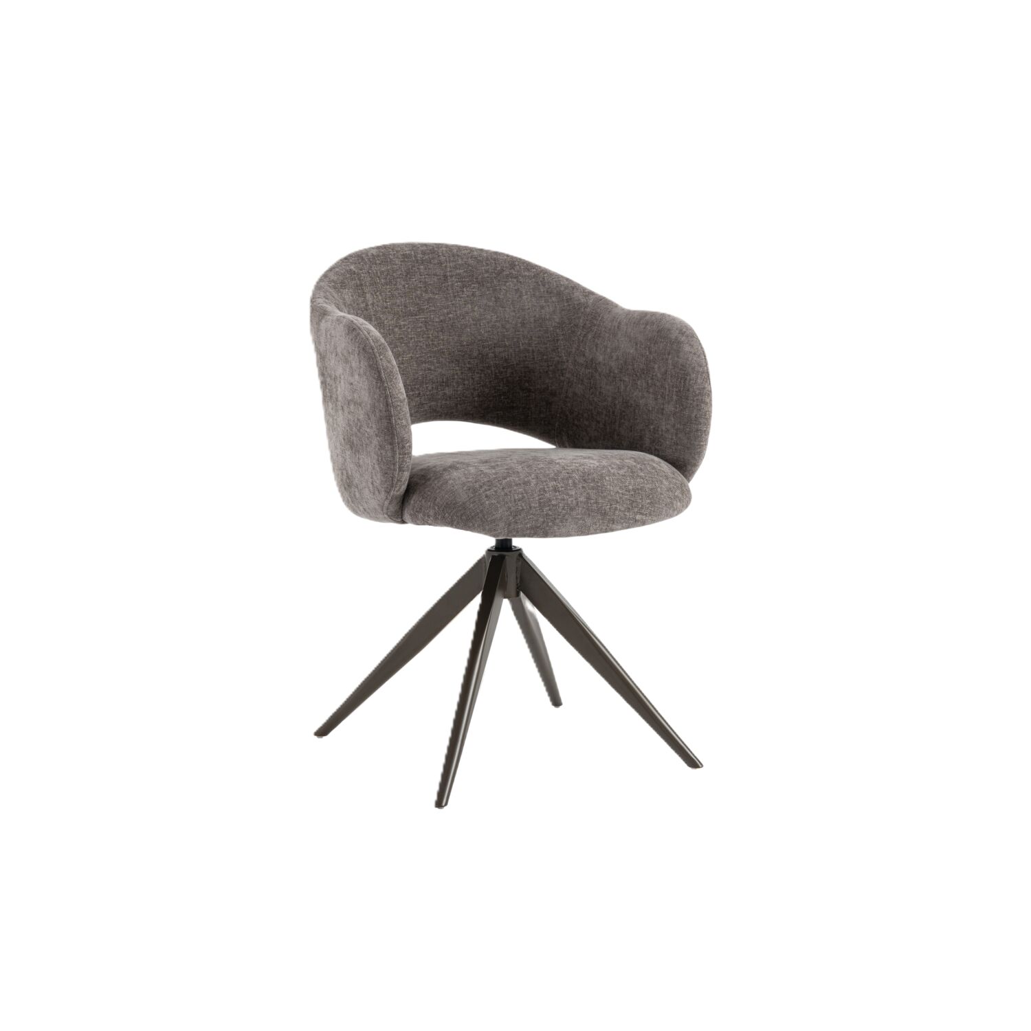 Eetkamerstoel Antino taupe metaal bruin