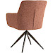 Eetkamerstoel Vinta terracotta metaal bruin