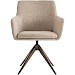 Eetkamerstoel Vinta beige metaal bruin