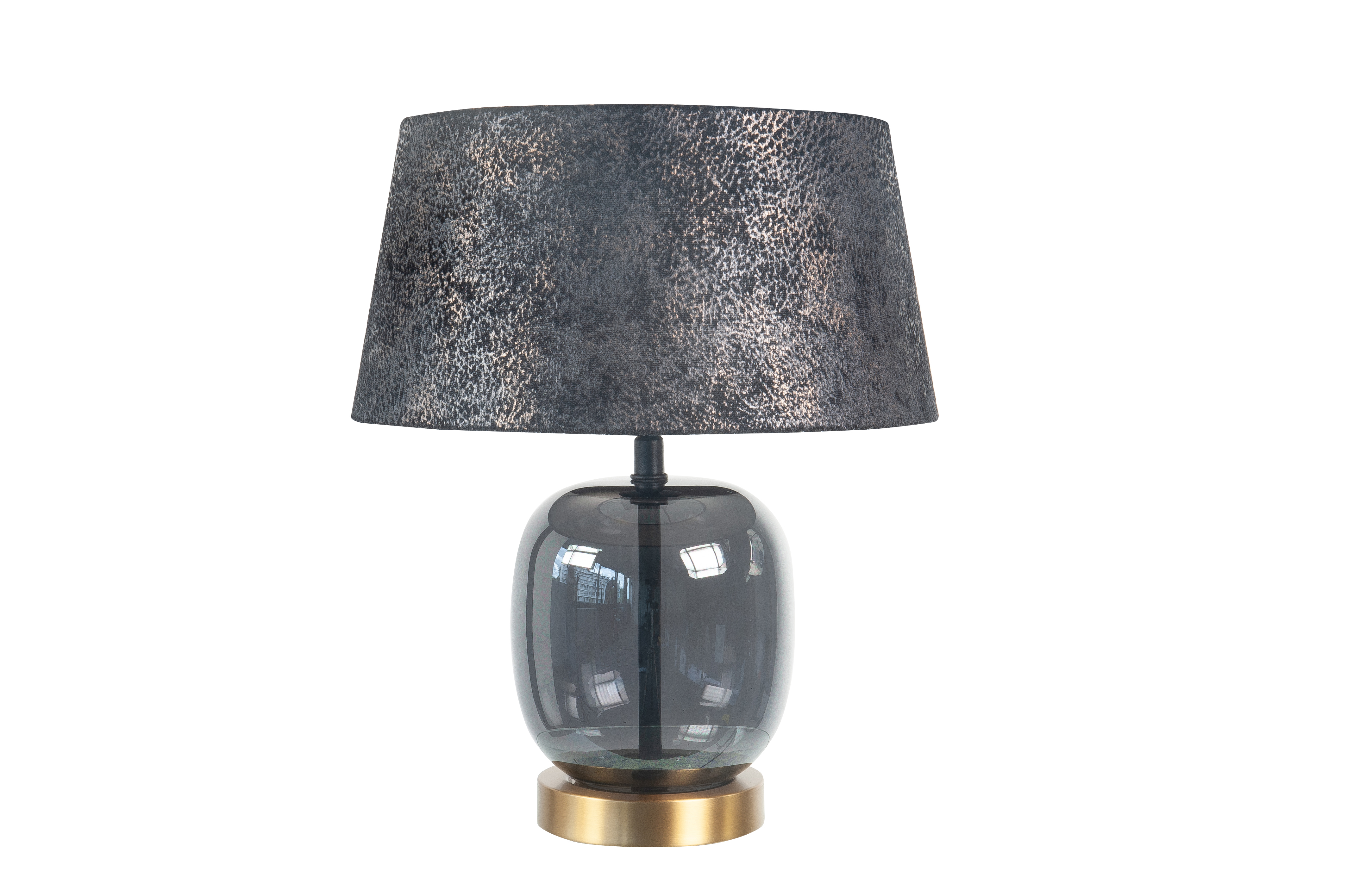 Tafellamp Bellini zwart + messing Ø 30 cm