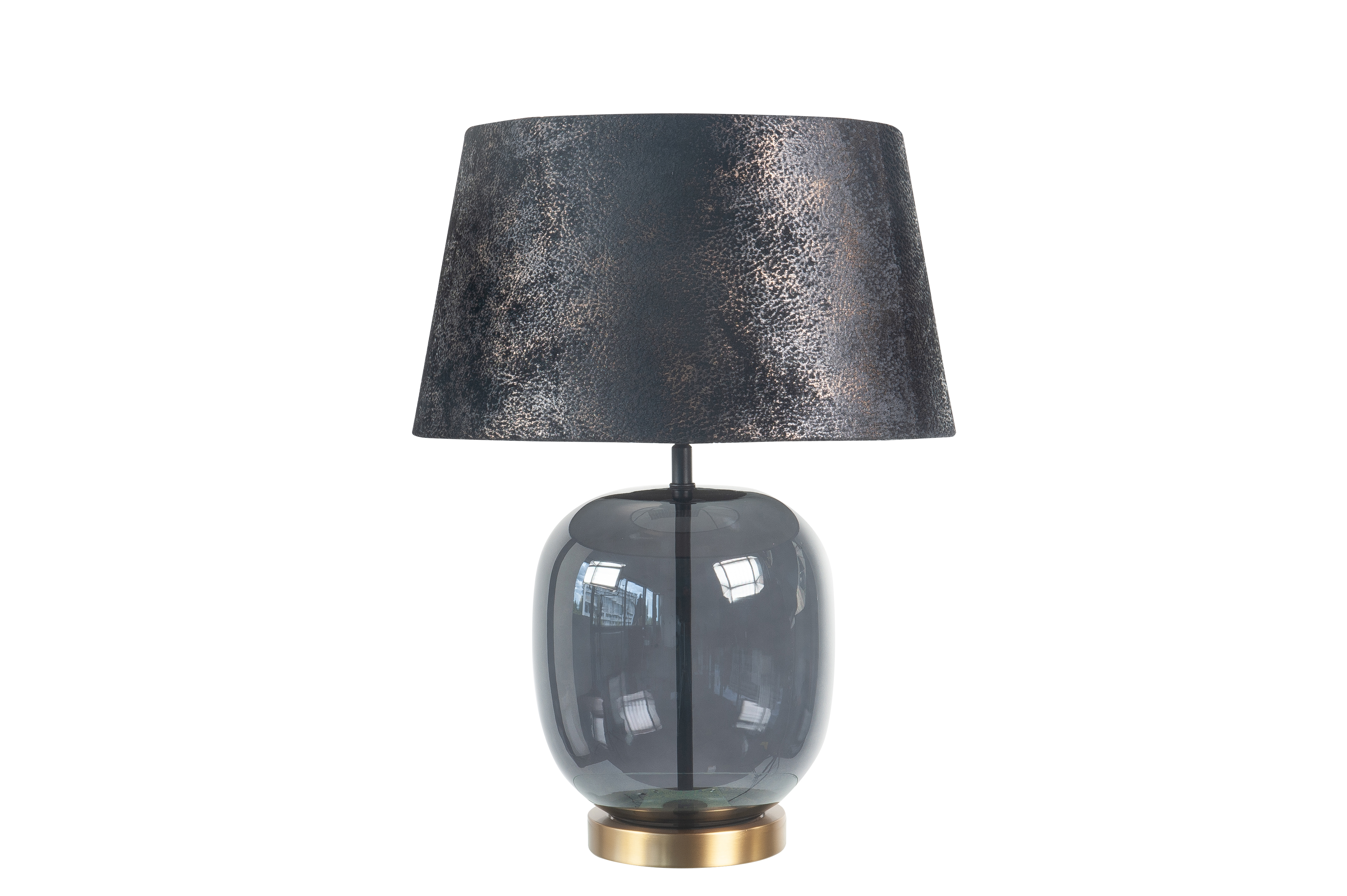 Tafellamp Bellini zwart + messing Ø 40 cm