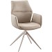 Eetkamerstoel Faido microvezel beige poot grijs