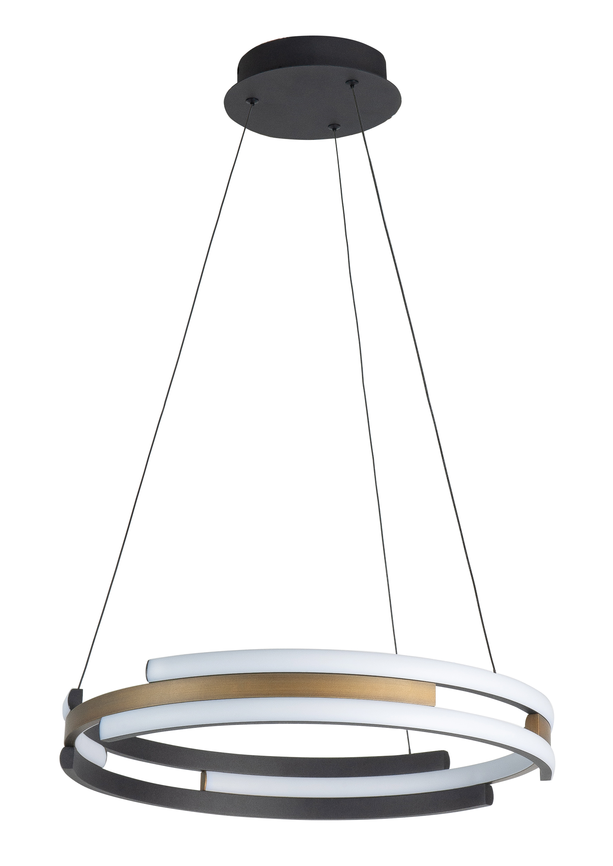 Hanglamp Orion zwart + brons 45cm