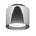 Plafondlamp Ice zwart + smoke + wit glas