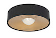 Plafondlamp Bright zwart + messing 15cm