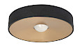 Plafondlamp Bright zwart + messing 20cm
