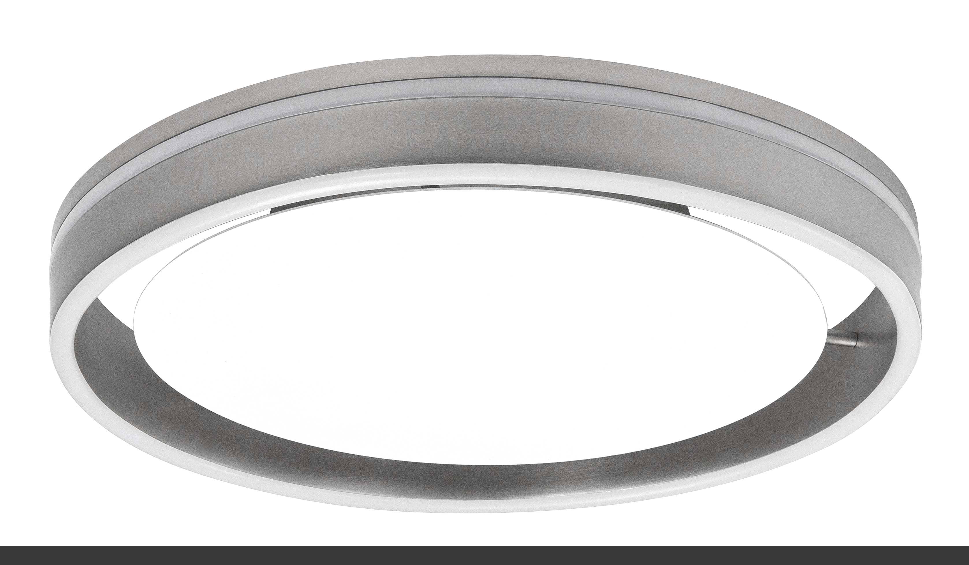 Plafondlamp Double round nikkel