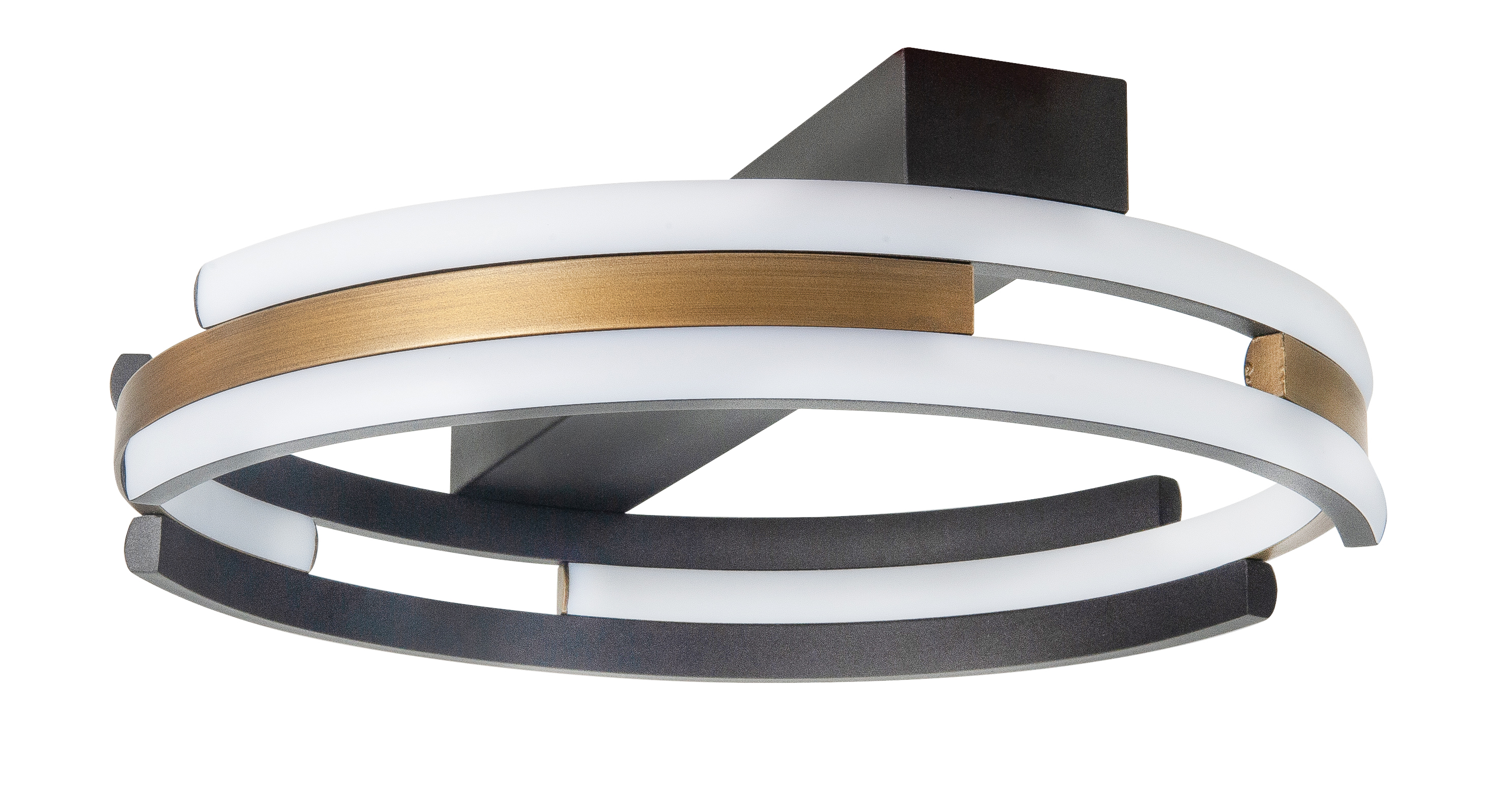 Plafondlamp Orion zwart + brons