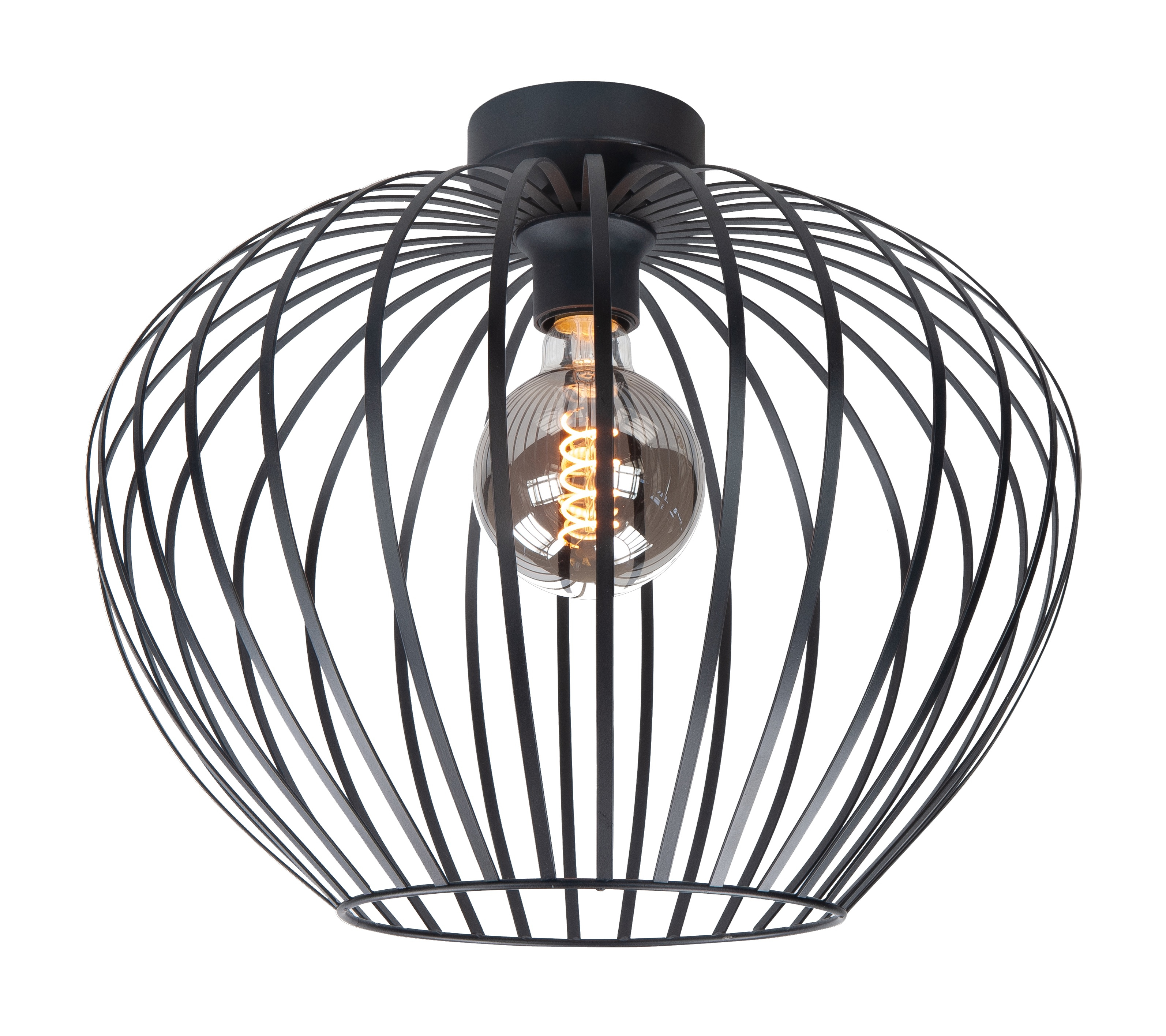 Plafondlamp Mela zwart 50cm