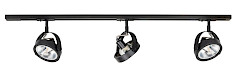 Plafondlamp Track Malta zwart 3 lichtpunten