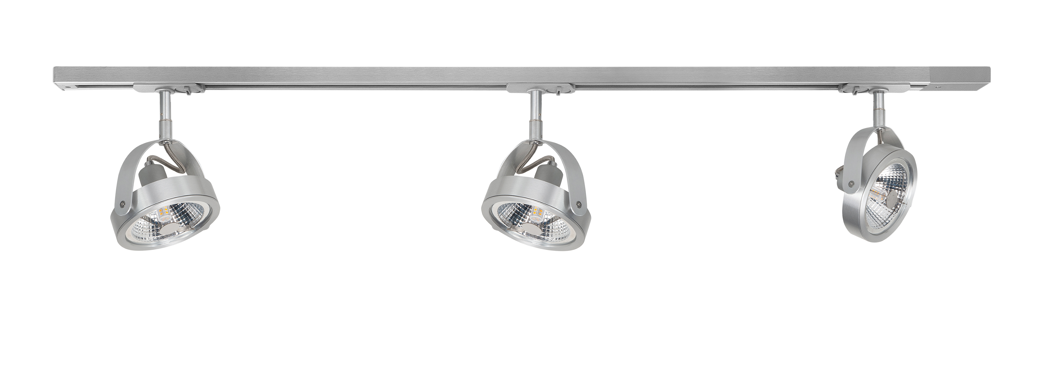 Plafondlamp Track Malta nikkel 3 lichtpunten