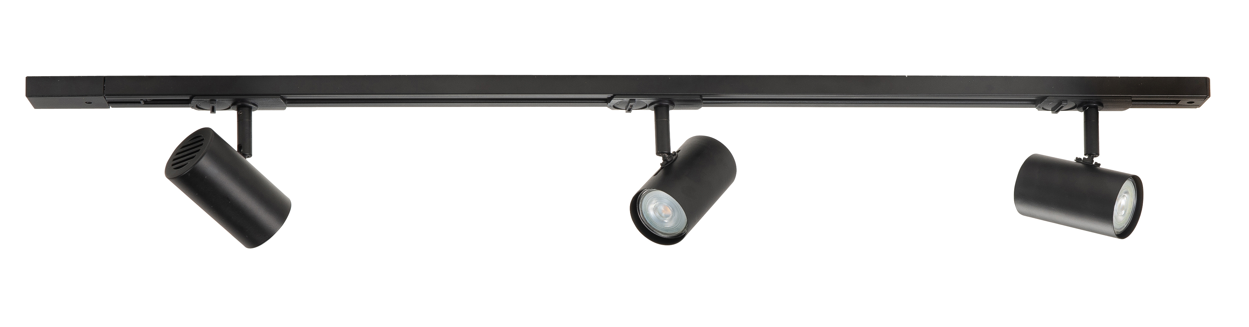 Plafondlamp Track zwart 3 lichtpunten