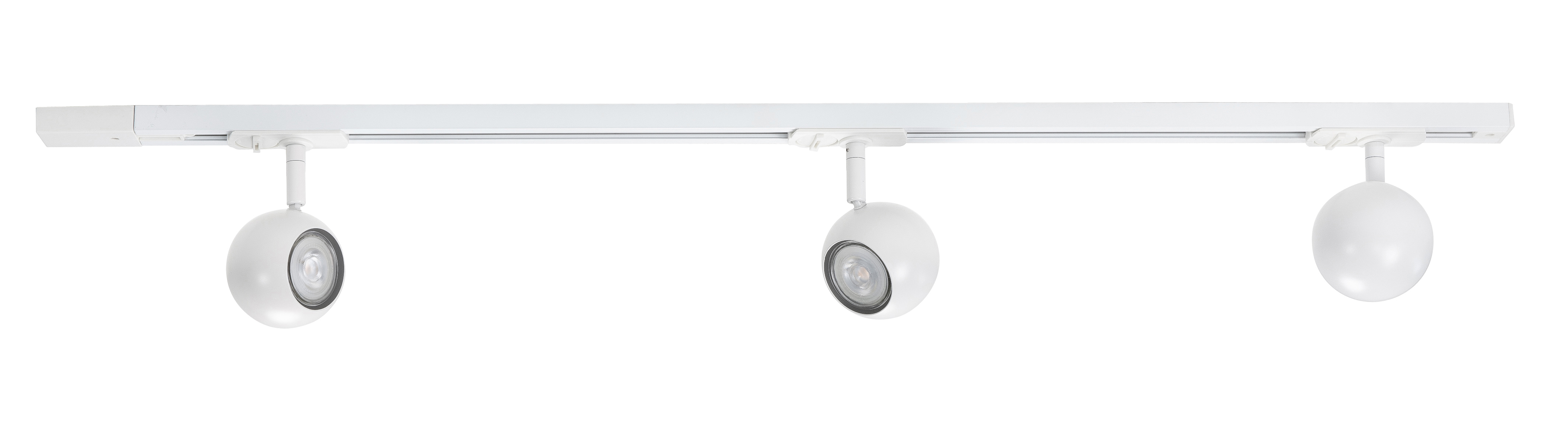 Plafondlamp Track bol Wit 3 lichtpunten
