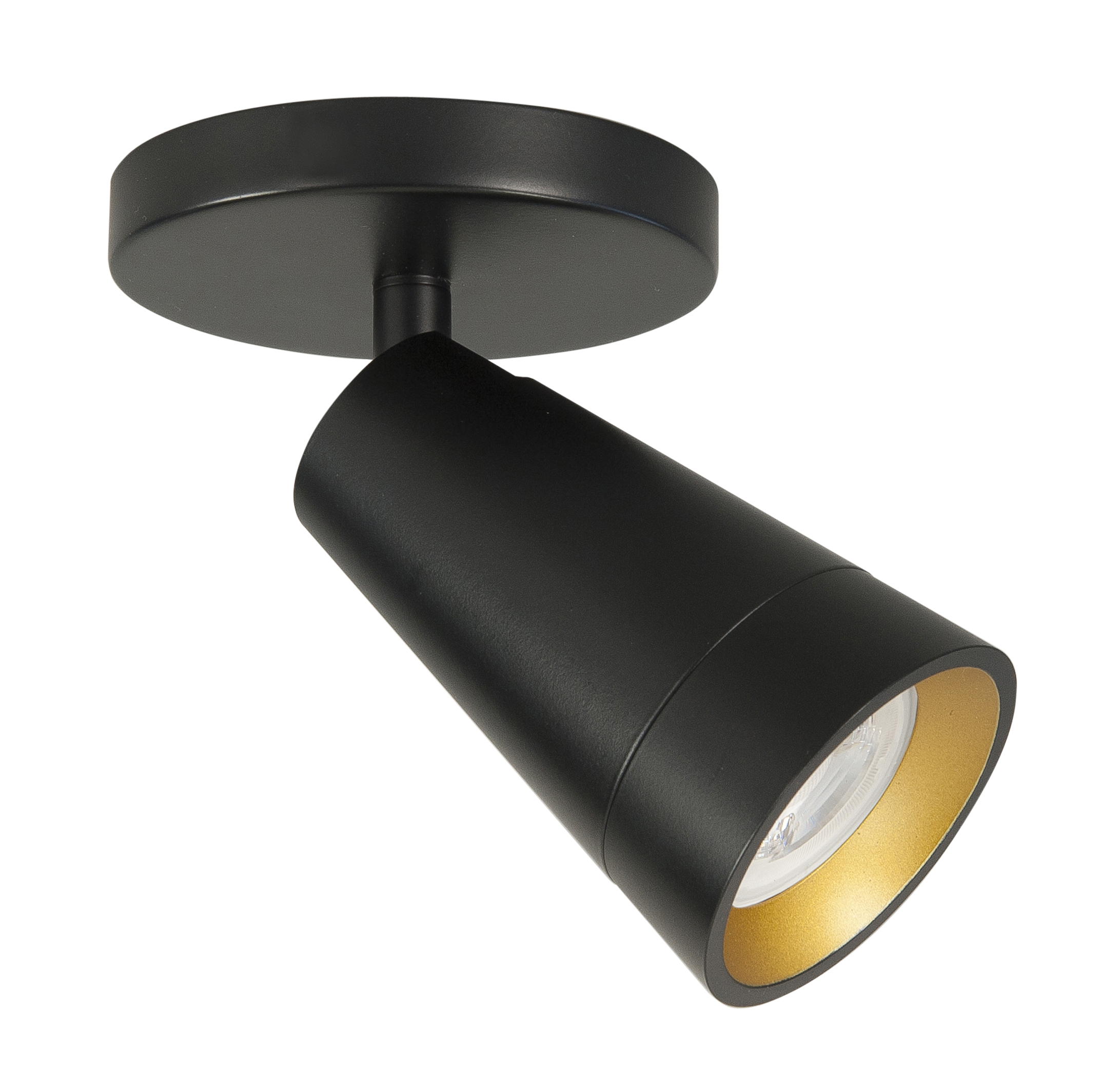 Plafondlamp Petunia zwart + goud