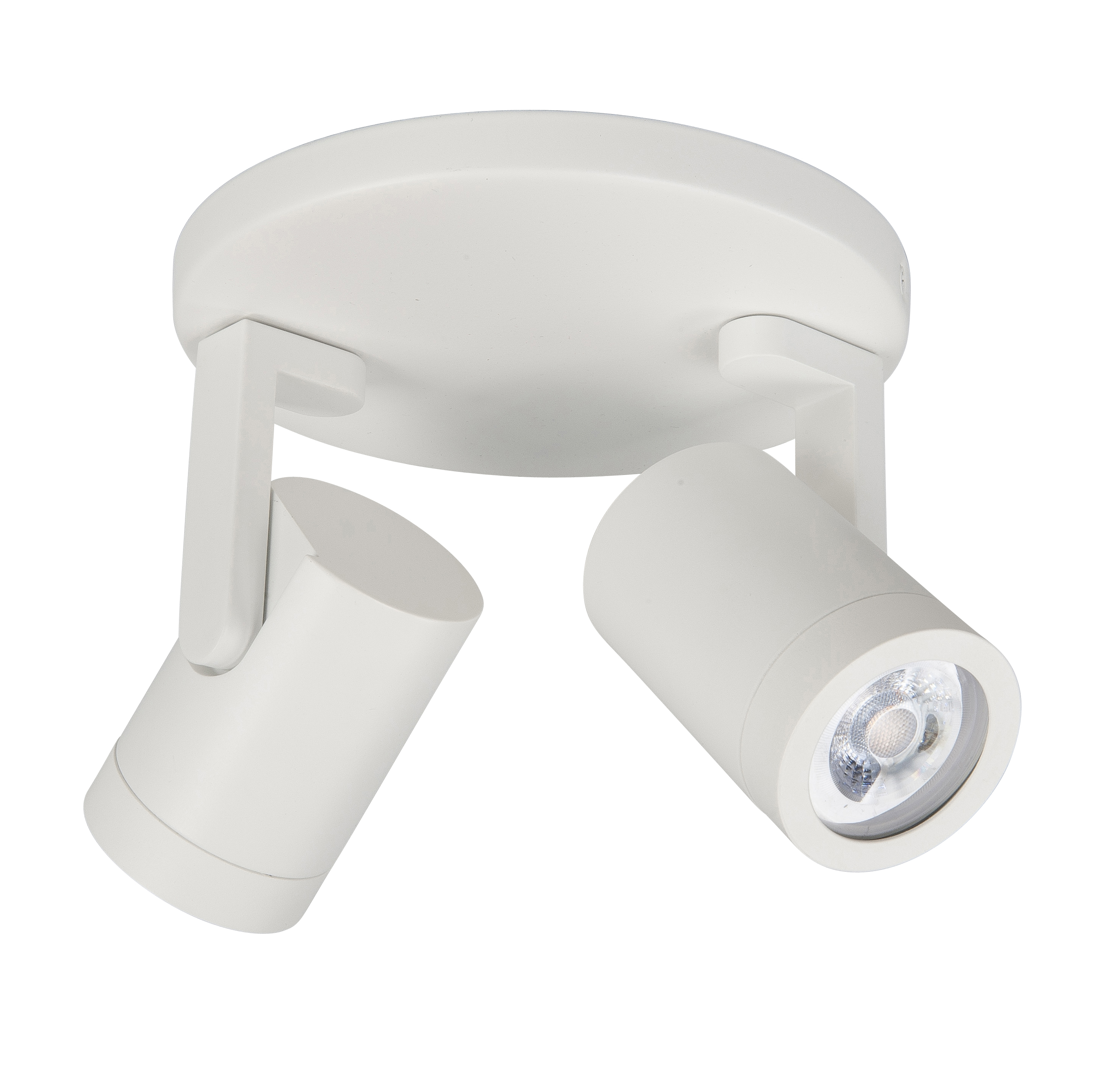 Plafondlamp Halo rond Spot Wit 2 lichtpunten 17cm