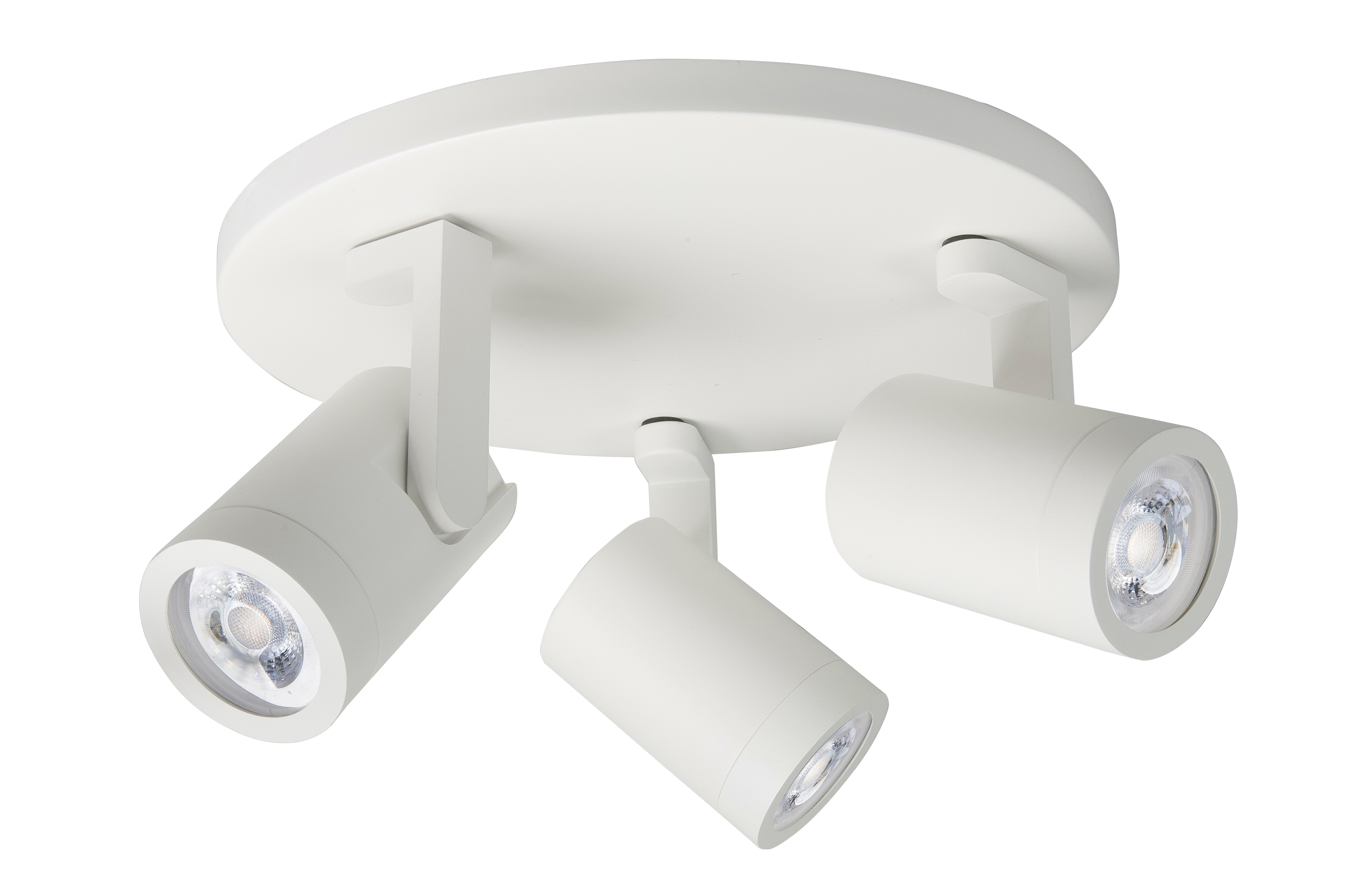 Plafondlamp Halo rond Spot Wit 3 lichtpunten 25cm