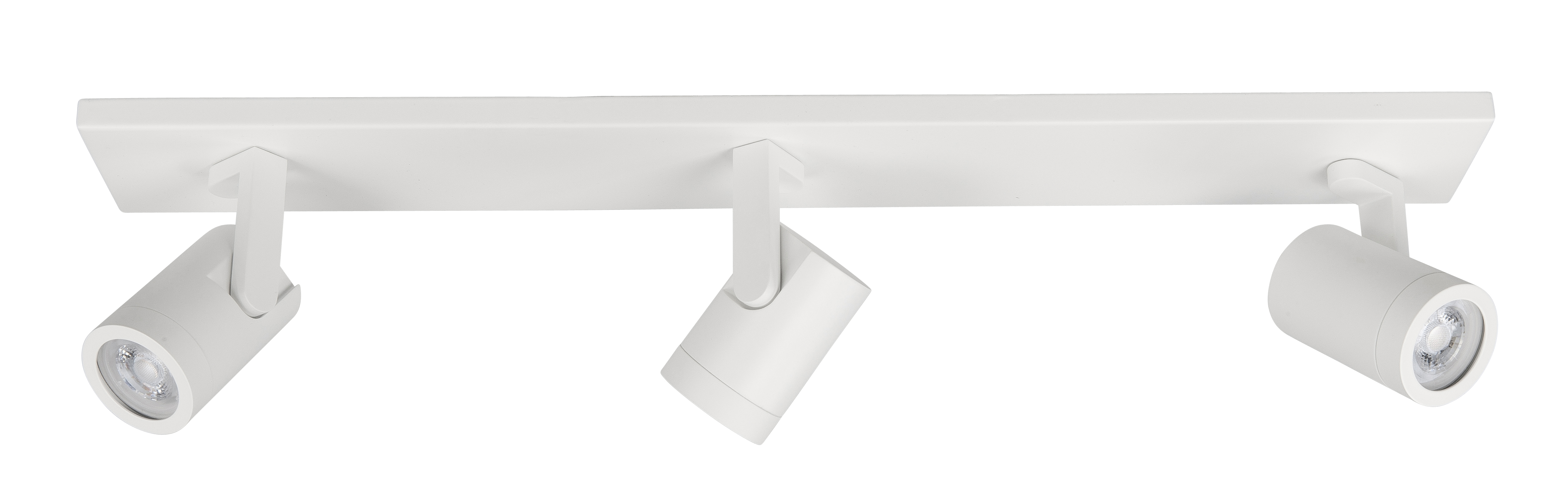 Plafondlamp Halo recht Spot Wit 3 lichtpunten