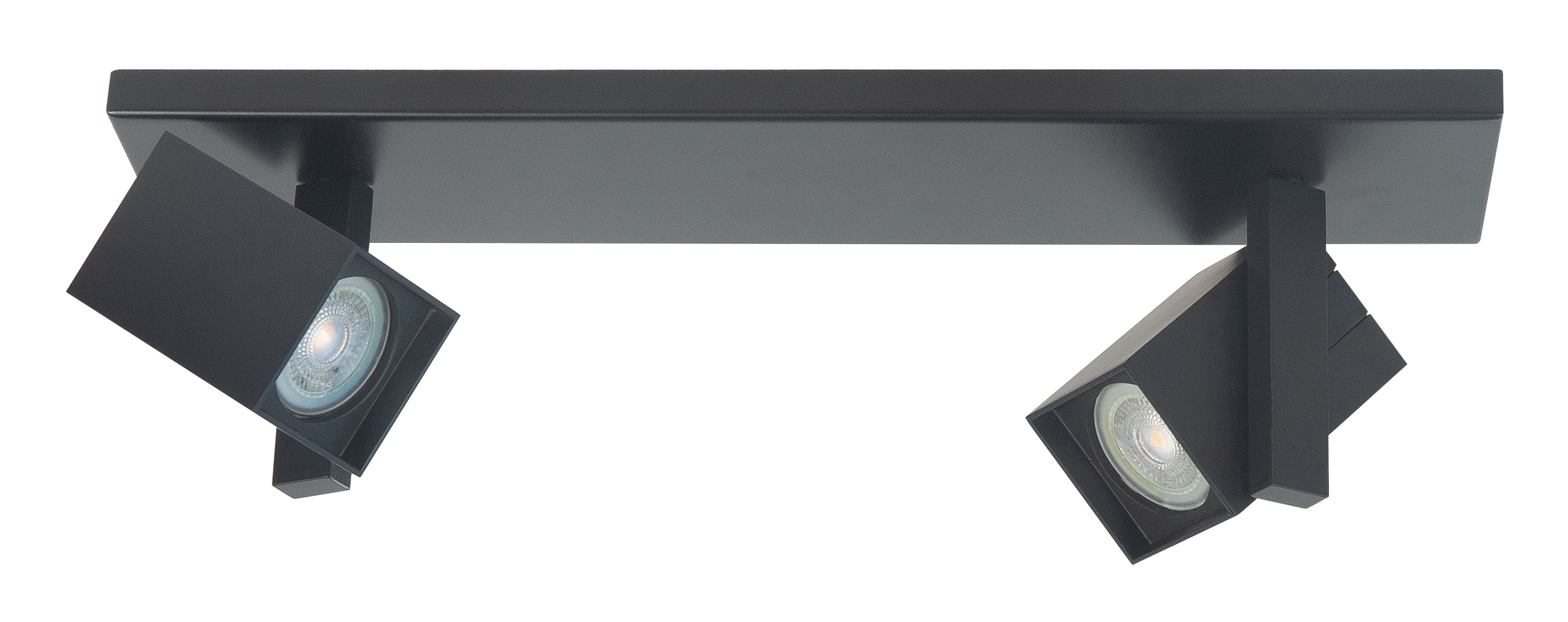 Plafondlamp Oslo zwart 2 lichtpunten