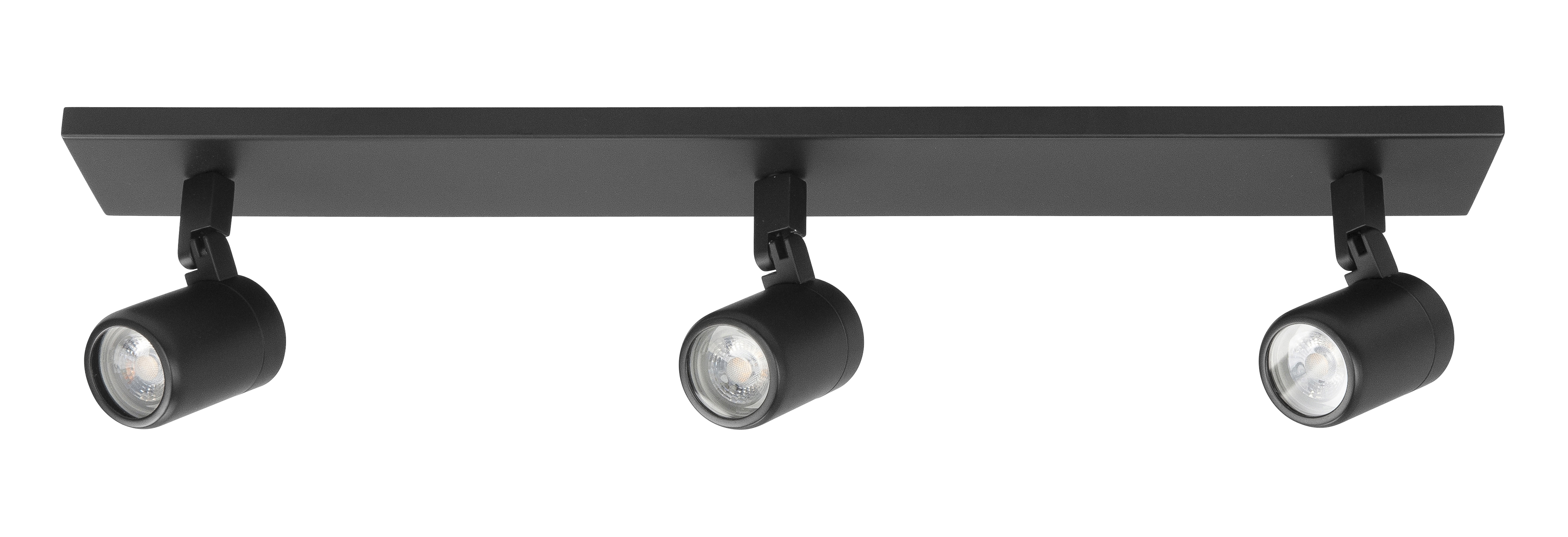 Plafondlamp Rain rechthoek zwart 3 lichtpunten