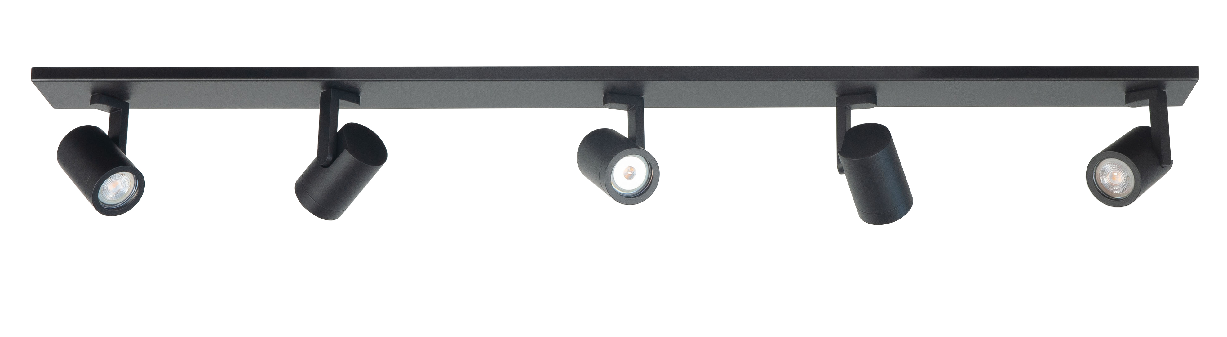 Plafondlamp Halo zwart 5 lichtpunten