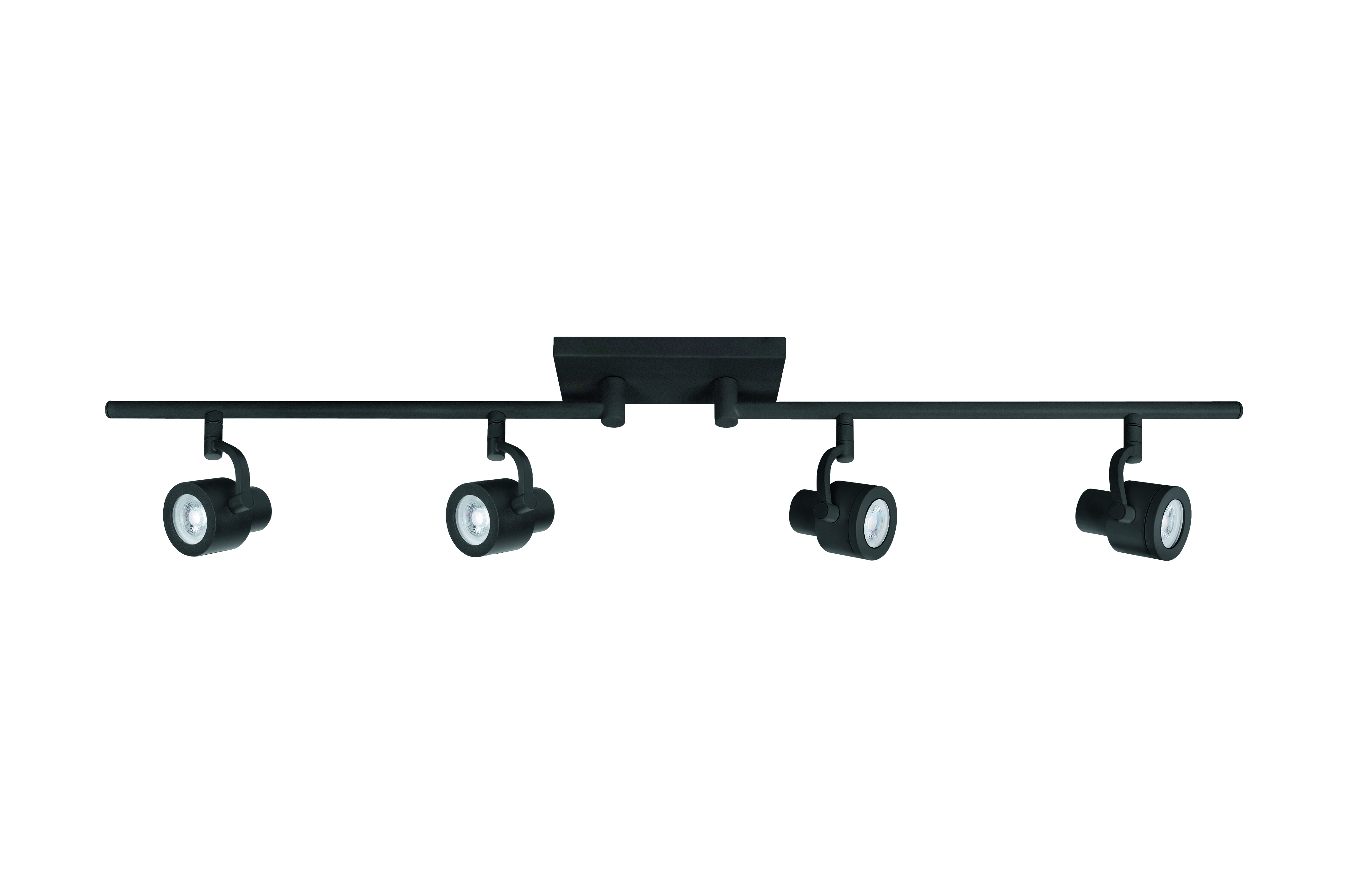 Plafondlamp Alto zwart 4 lichtpunten