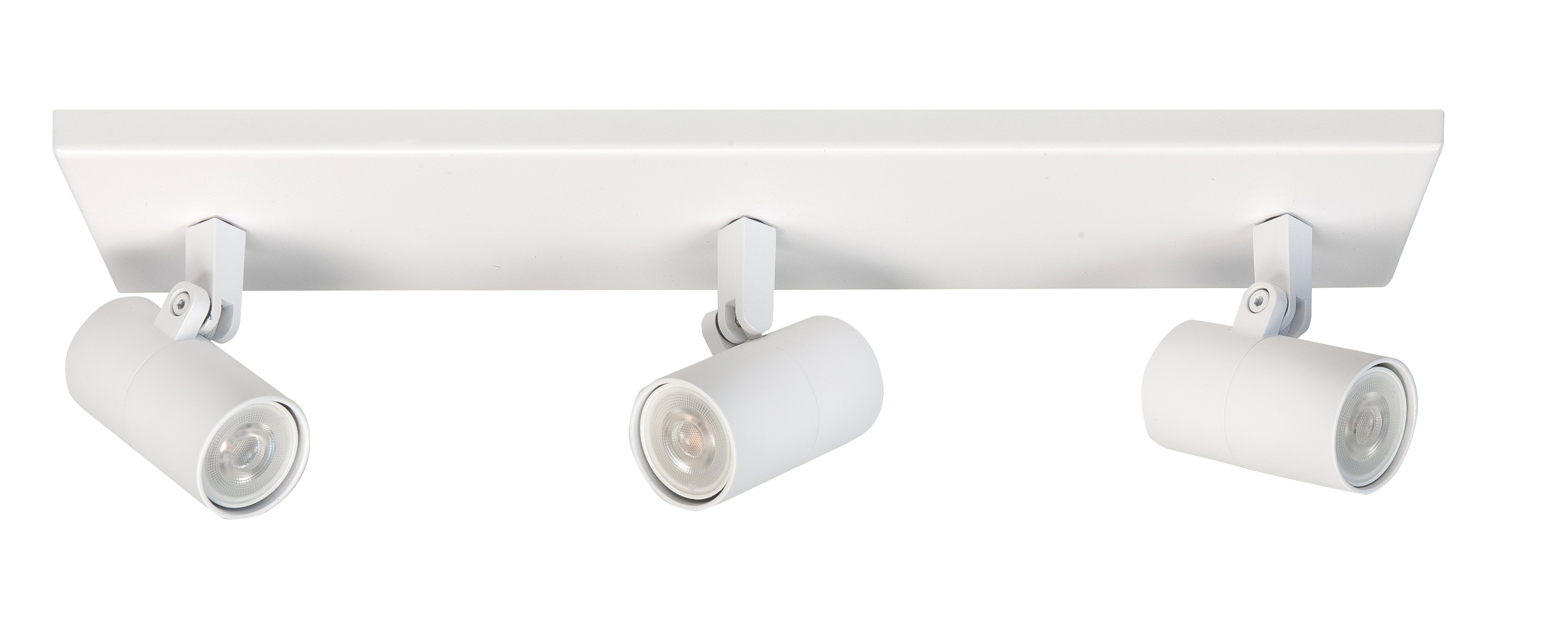 Plafondlamp Piccolo rechthoek Wit 3 lichtpunten